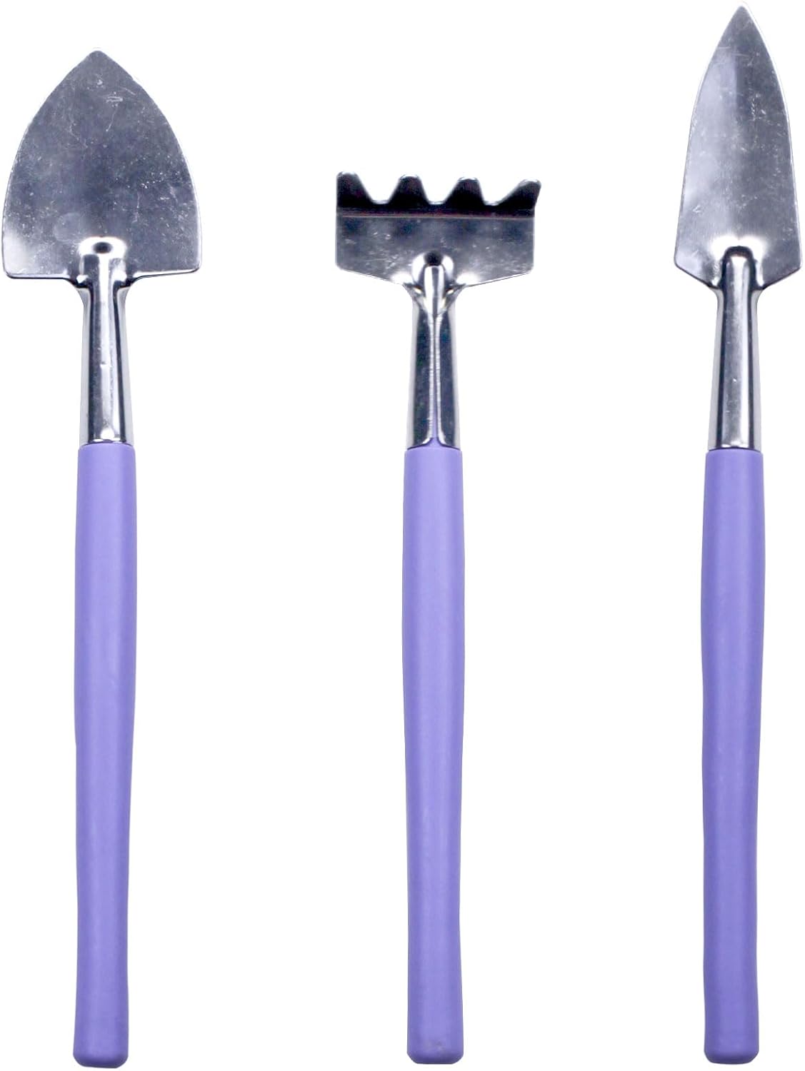 Mini Stainless Steel Garden Tool Set with Shovel, Rake and Trowel for Indoor Plants Image 2