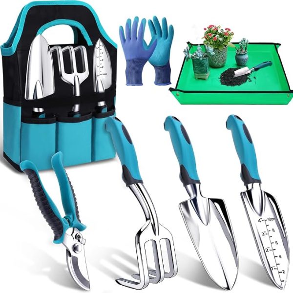Garden Tool Set With Shovel And Trowel, Rust Resistant Essentials Kit