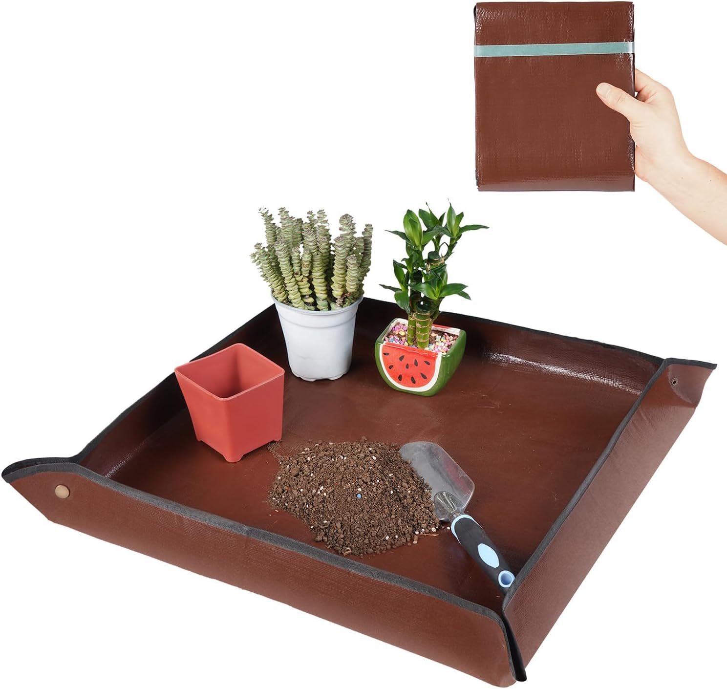 27 Inch Foldable Waterproof Plant Repotting Mat