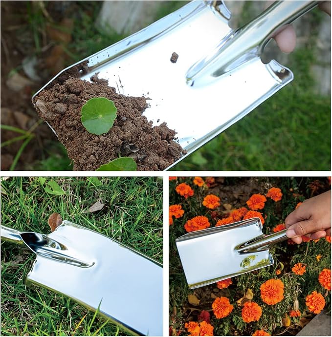 Stainless Steel Garden Hand Trowel for Planting, Digging and General Gardening Image 2