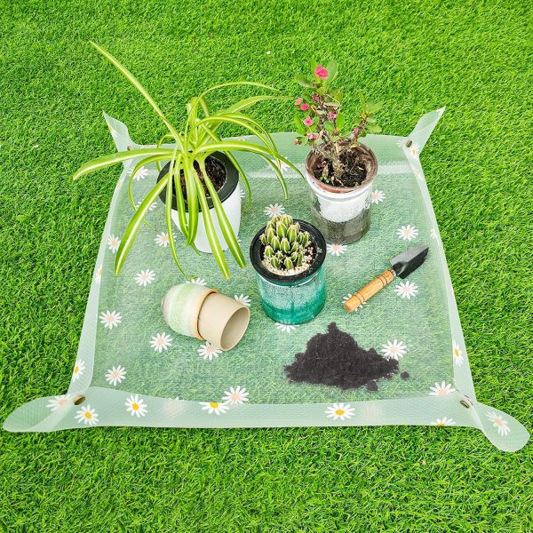 23 6 Inch Clear Waterproof Plant Repotting Mat